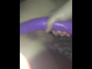 HOT Pegging him in the ass fucking with double ended dildo Homemade amatuer