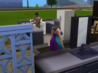 mature latina giving good brains Sims 4