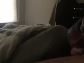 Jerking off while my wife is in the other room