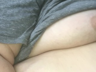 Fat Girl Masturbates on Grandmas Couch