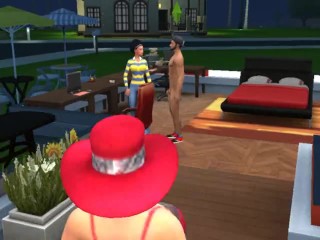 big red came over sims4