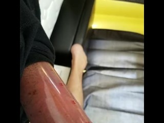 Trying out new premium penis pump outside and more