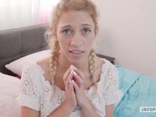 JAY'S POV - TIny Teen Gets Caught and Creampied by her Step Dad