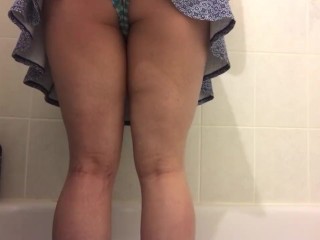 Peeing panties (upskirt view)