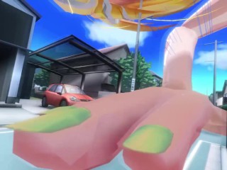 [Az+B] MMD Giantess Growth - Rin's Very Big Day