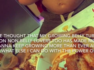 The power of the belly (huge load)