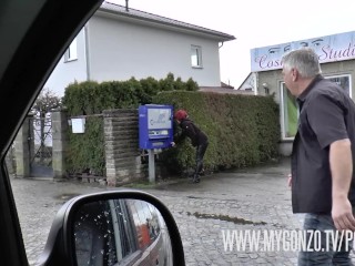 German Lullu Gun gets nailed in a sex van by Dieter Von Stein and Reinhard