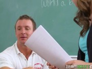 Preview 1 of InnocentHigh Nerd smalltits teen Remy Lacroix fucks teacher