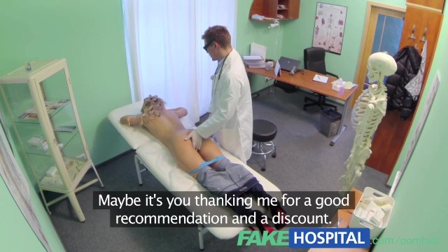 Adult dvd sales discount Fake hospital doctor offers blonde a discount on new tits