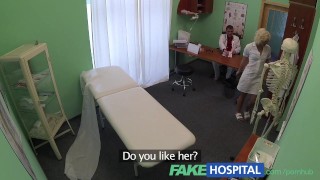 FakeHospital Lucky patient receives sexual healing treatment Black cowgirl
