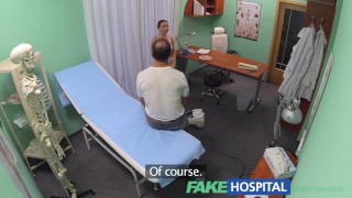 FakeHospital Gorgeous cleaning lady is unable to resist a man in uniform