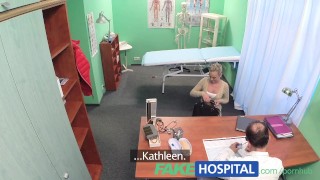 FakeHospital Hot blonde loves the doctors muscles and smooth talking charm