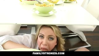 Daddy familystrokes fucks step mommy leaves daughter every time facial step