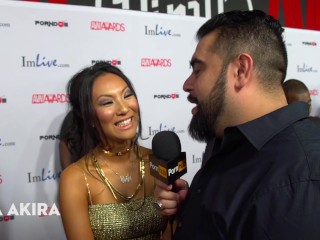 PornhubTV Asa Akira Red Carpet 2015 AVN Interview