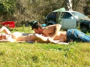Preview 4 of HD SUNBATHING PUBLIC ORAL SEX WITH BF ORGASM WITH SQUIRTING