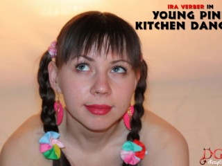 SEXY YOUNG PINK KITCHEN DANCE AND TWERK BY IRA VERBER