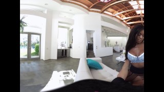 VR Bangers - [360° VR] Sexy Black Perfect Ass Maid Fucked and Cream-pied9