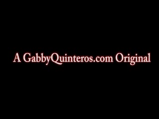 Glass Dildo For Gabby Quinteros Wet Pussy