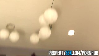 PropertySex - Flirty real estate agent cancels open house to fuck client Mhbhj slow