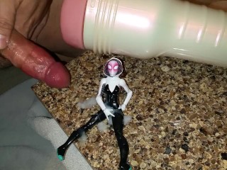 Cum on figurine fetish. Spider Gwen. Gwen Stacy