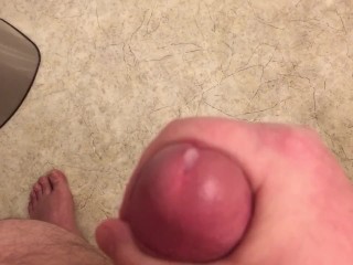 Teasing The Pre-Cum Out Of My Own Cock