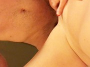 Preview 3 of POV of muscle stud eating out then cream pies sexy wife!!!