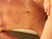 Preview 5 of POV of muscle stud eating out then cream pies sexy wife!!!