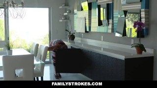 FamilyStrokes - Scavenger Hunt With Step-sis turns sexual Teens pornstars