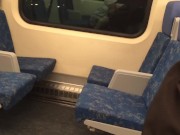 Preview 3 of Cute Girl Sucks Big Cock on Train