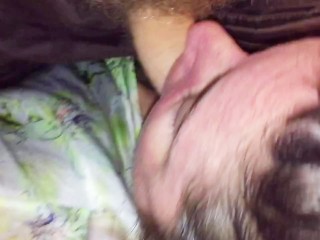 Submissive wife gives sloppy blowjob, then reverse cowgirl gets load of cum