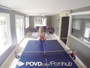 Preview 2 of POVD Tiny Piper Perri gets her wet pussy destroyed by big dick