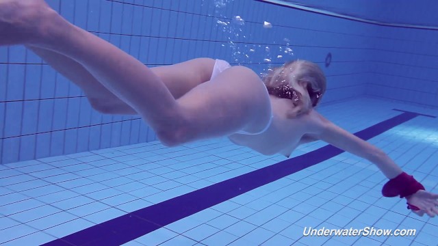Voyeur swimming baths images - Proklova takes off bikini and swims under water