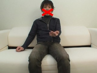 Japanese stud gets ass toyed then jerks off until he cums