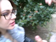 Preview 5 of Public Striptease and Blowjob in a city Park