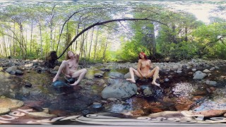 YanksVR's Ana Molly and Belle Masturbate and Cum Outside in a Creek11
