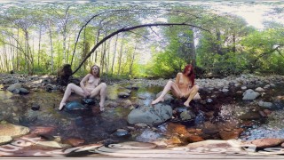 YanksVR's Ana Molly and Belle Masturbate and Cum Outside in a Creek14