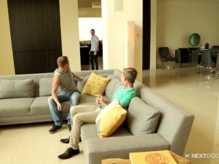 NextDoor Brandon Wilde Caught Fucking by Roomie