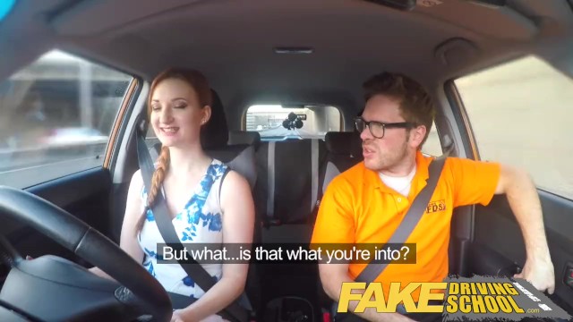 Fake Driving School: Fetish fan Zara DuRose ends her face-spray fuck