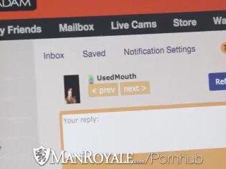 ManRoyale Guy caught masturbating online by bf