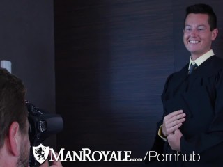 ManRoyale Hard working student Wesley Woods fucked for graduation