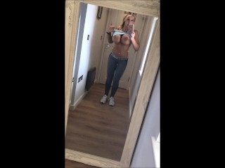 Mirror Monday gym selfie video getting naked