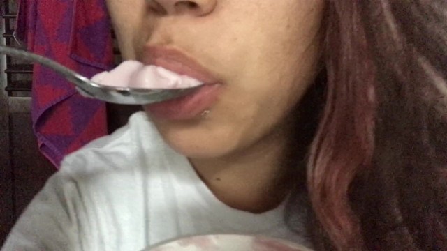 ASMR Sensual Yogurt Eating Sounds With My Dick Sucking Lips Thumbzilla