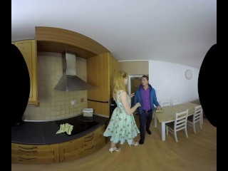 Anny Aurora in a hot vintage housewife scene in VR