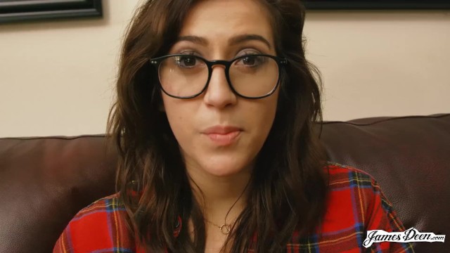April Oneil Hairy Porn - Nerdy Big Boob YouTuber Beauty April O'Neil and James Deen ...