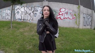 Creampied gets savage alessa outdoors public agent outside outdoor