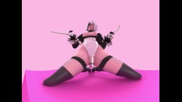 Nier Automata 2B Tentacles 4K VR Animation by Likkezg