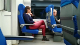 Stranger Jerked and suck me in the train Welsh milf