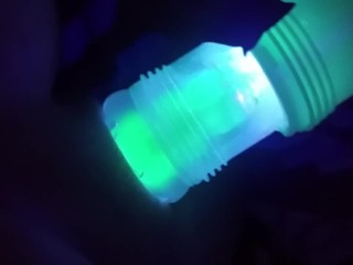 Glow in the Dark condom, Fleshlight fucking cumplay