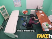 Preview 6 of Fake Hospital Cute pigtailed cleaner sucks and fucks doctors big cock