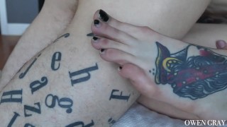 Alt passionate tattooed sex intense with babe creampie and girl orgasms